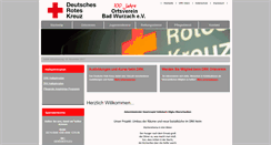 Desktop Screenshot of drk-bad-wurzach.de